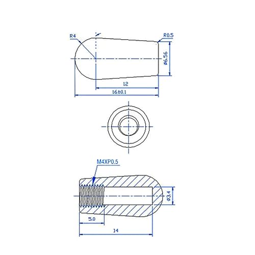 Miniatura 8 de Randon Interruptor de palanca de guitarra recta corta de 3 vías con tapas de perilla de punta compatible con Gibson Toggle Les Paul Electric Guitars