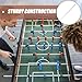HANABASS 3pcs Football Machine Pole Table Soccer Rod, Table Soccer Pole Replacement, Foosball Table Parts Desk Soccer Machine Accessory Metal Rod for Soccer Game Repair Maintenance Iron Silver