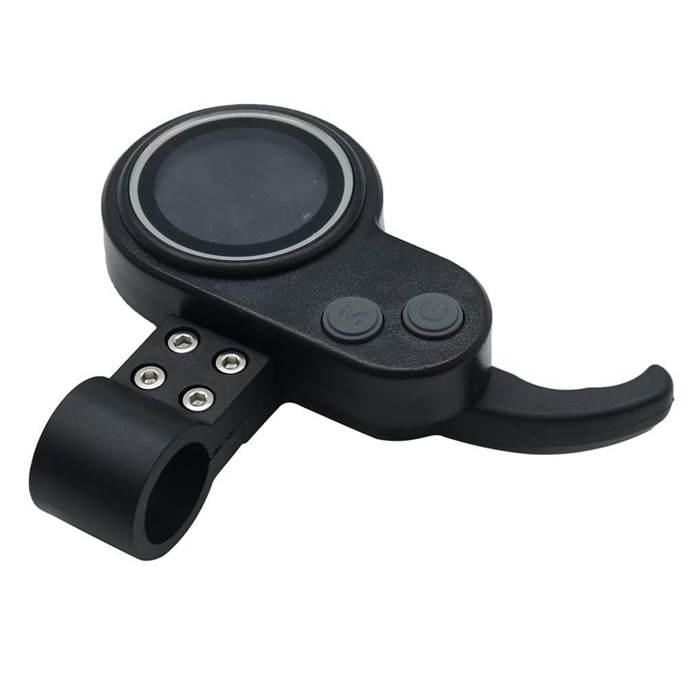 JP - Panel de control de pantalla LCD para scooter eléctrico de 36 a 60 V con conector de 6 pines, negro (6 pines planos)