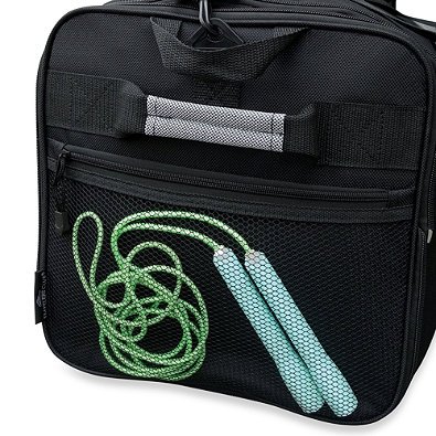 Travelers Club 32-Inch Compactable Rolling Duffel with Roomy Side Pockets, Folds Easily for Storage, Made of 1,200 Denier Polyester for Durability, Black/Gray