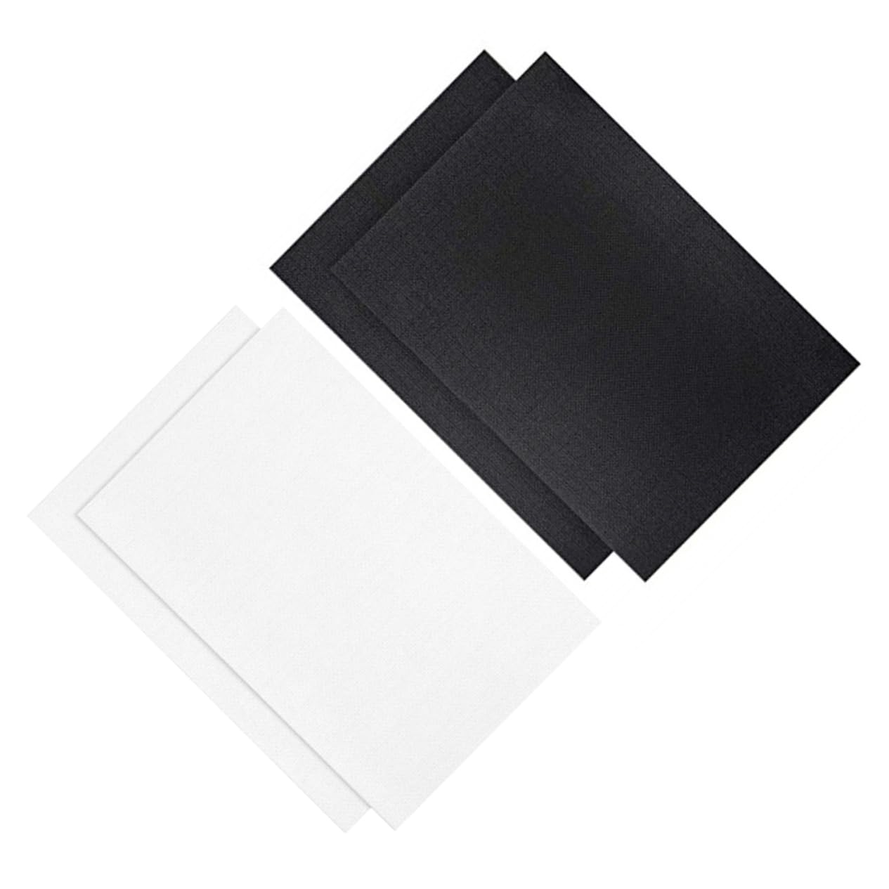 KALLORY Embroidery Material Fabric 4pcs Cross-Stitch Cloth DIY Handmade Needlework Fabric Set