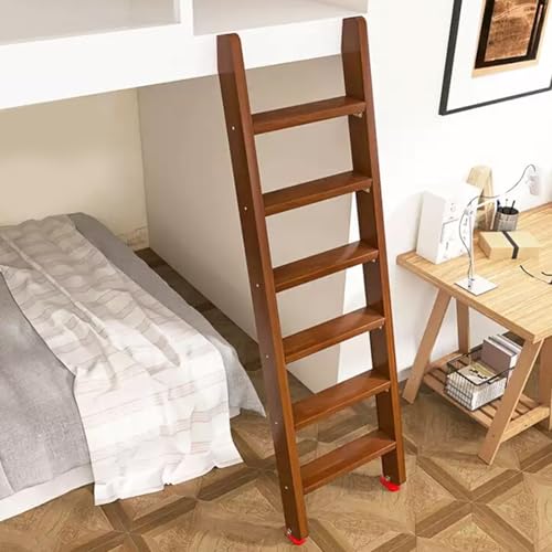 Escalera para Literas Escalera De Madera Maciza para Litera, Capacidad De Carga: 150 Kg/330 LB. Escalera De Madera Residencial, Fácil De Montar(Dark Brown,100cm(39 2/5in))