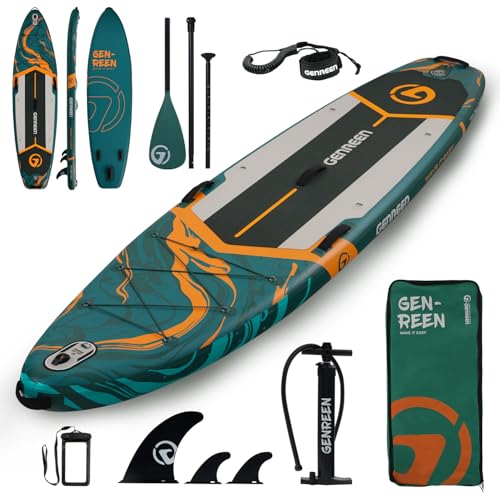 Image of Paddle Board Stand up Paddle Board (Extra Large 11'*33 /34 inch) Newly Improved 2 Side Layers 450LBS Quality Inspectionx5 paddleboards Fishing Family Pet Friendly