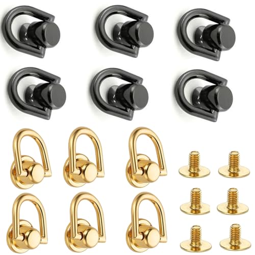 POTENTE PROTEZIONE E SIGILLATURA: i nostri anelli a D sono progettati in modo unico e dotati di una guarnizione. Questo design impedisce abilmente che le viti premano direttamente sulla pelle, prevenendo efficacemente danni, attrito e usura sulla superficie della pelle e garantendo che gli accessori non cadano facilmente. Questo design ti offre una protezione extra e ti consente di utilizzare vari accessori in sicurezza.