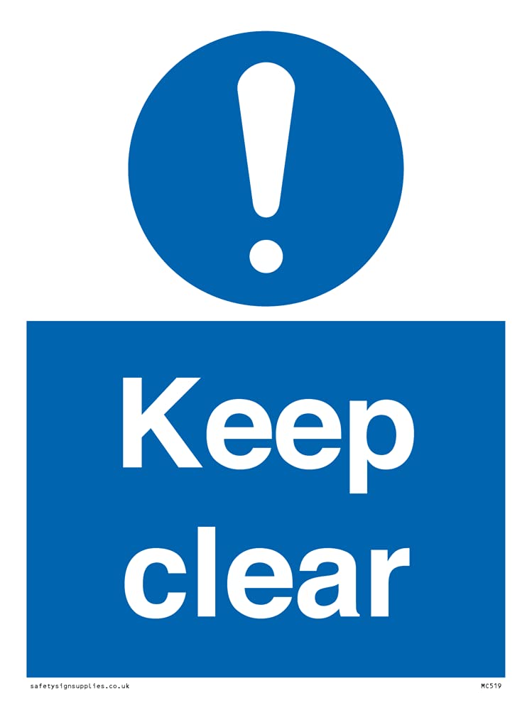 Viking Signs MC519-A5P-V Cartello Keep Clear, vinile, 200 mm