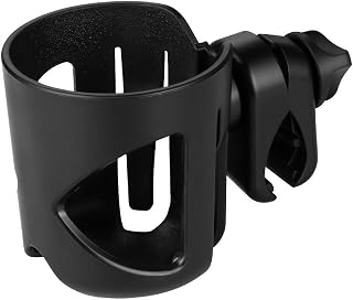 Accmor Universal Stroller Cup Holder - 360° Rotatable Large Caliber Bottle Holder for Stroller, Bike, Wheelchair, Walker, Scooter - Black