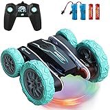 Remote Control Car for Kids Double Sided Fast RC Car 4WD Off-Road Stunt Car with 360 Flips Offroad...