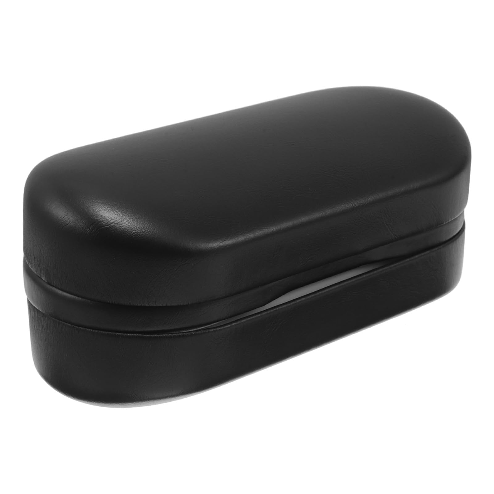 ifundom Étui Rigide à Lunettes Double Couche Grand Format Noir en Fer et PU