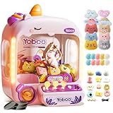 Unicorns Claw Machine for Kids Girls, Mini Arcade Candy Vending Machine, Fidget Prizes Refill, Egg Grabber Machine Dispenser, Christmas Party Toys Gifts for Girls Boys