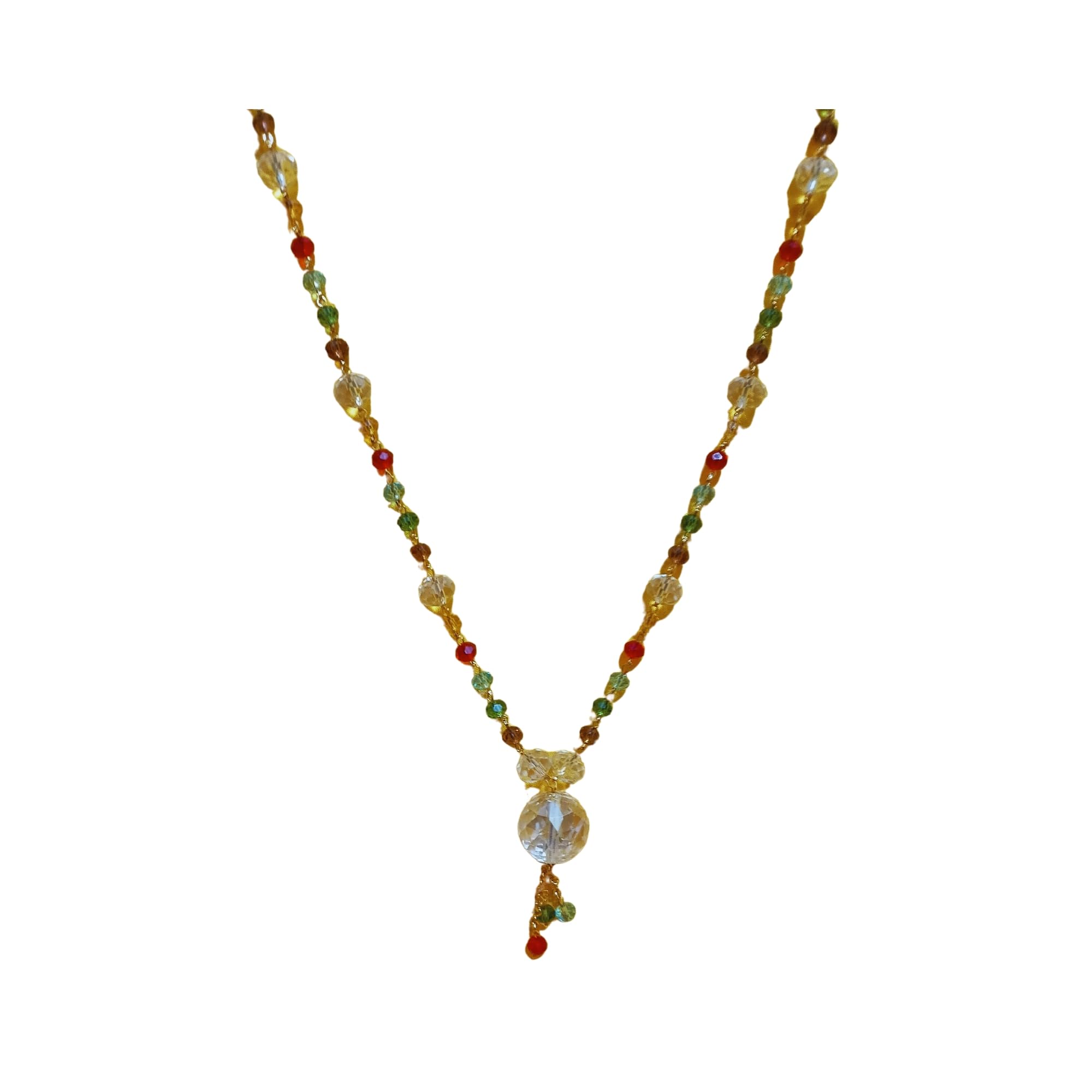 Unique design Chain Pearl Polki Ad Cz Matar Mala Multi-Color Round Beads Crystal Long Size Daily Use Jewelry For Women & Girls (Multicolor) (B0D6LNCHTJ) Amazon Price History, Amazon Price Tracker