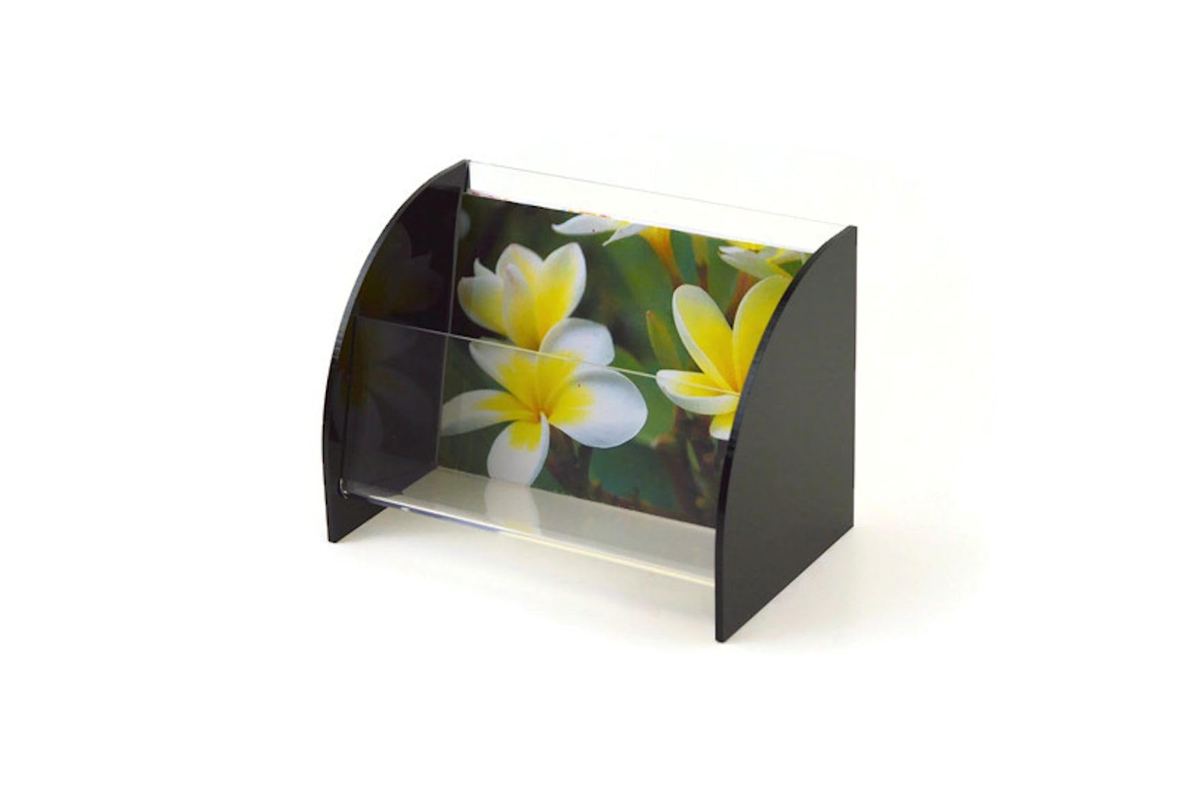 Pos Display Shop Modern A6 Landscape Acrylic Postcard Leaflet Form Loyalty Card Gift Card Holder Dispenser - Counter Top Free standing