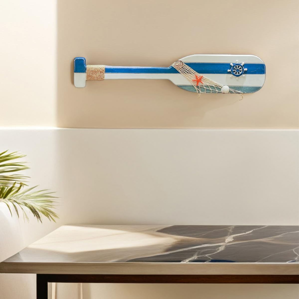 HANABASS Decorazioni Natalizie di Legno 2pezzi Atmosfera Estiva Paddle Decorativo in Legno Artigianale Stile Costiero Facile da Abbinare
