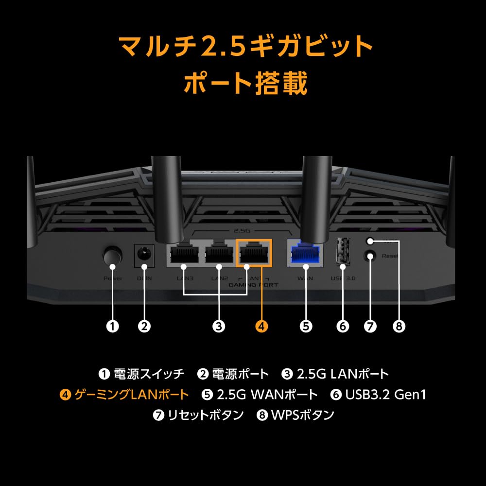 Amazon | 【Amazon.co.jp限定】ASUS TUF Gaming BE9400 無線 ルーター