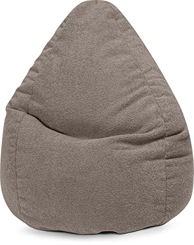 Sitting Point Sitzsack Wooly Fellimitat XXL ca. 300L Taupe