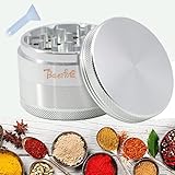 Spice Grinder Large 2 Inch 4 Layers (Silver)