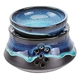 Hohopeti Japanischer Keramik Teewärmer Stövchen mit Tasse Praktischer Teekannenwärmer aus...