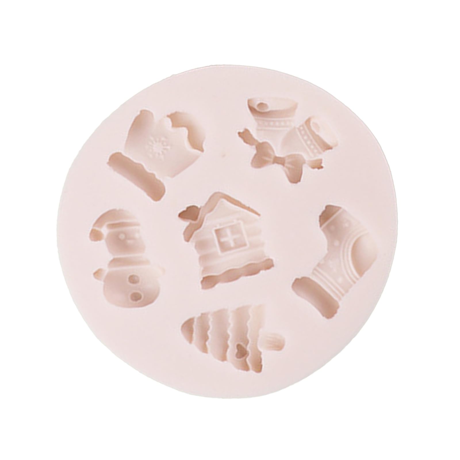 Tsophreniq Fondant Cake Decorating Molds Silicone Molds Christmas Santa Chocolate Holiday Dessert Cake Baking Tool Nonstick Christmas Santa Silicone Mold Dessert Mold for