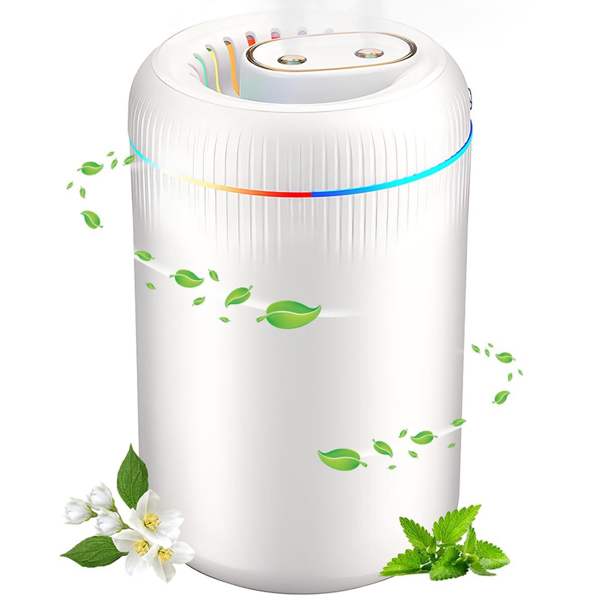 Humidificador De Aire Romon 2.5L | Nebulización 360°, Silencioso (23 DB) | Con Luces LED Y Difusor De Aceites Esenciales | Para Habitaciones