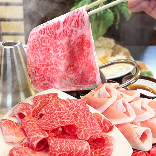 讃岐オリーブ牛＆讃岐オリーブ豚しゃぶしゃぶセット 野菜・うどん付き 《＊冷蔵便》 (2人前(300g))