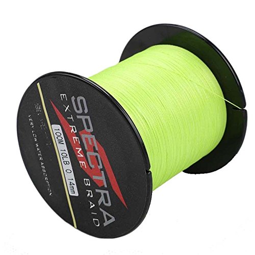 Fluorescent Green Dyneema Braided Fishing Line Amazon.in Sports