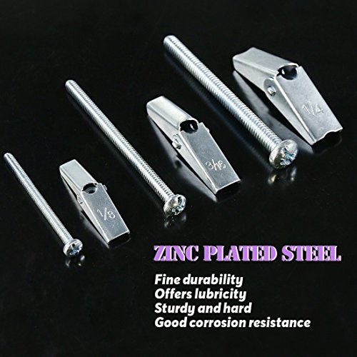 Swpeet A720 Assorted 24 Pcs Toggle Bolt And Wing Nut Kit For Hanging Heavy Items On Drywall thumb #2