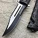 TAC FORCE Black Spring Assisted Open Sawback Bowie Tactical Pocket Knife
