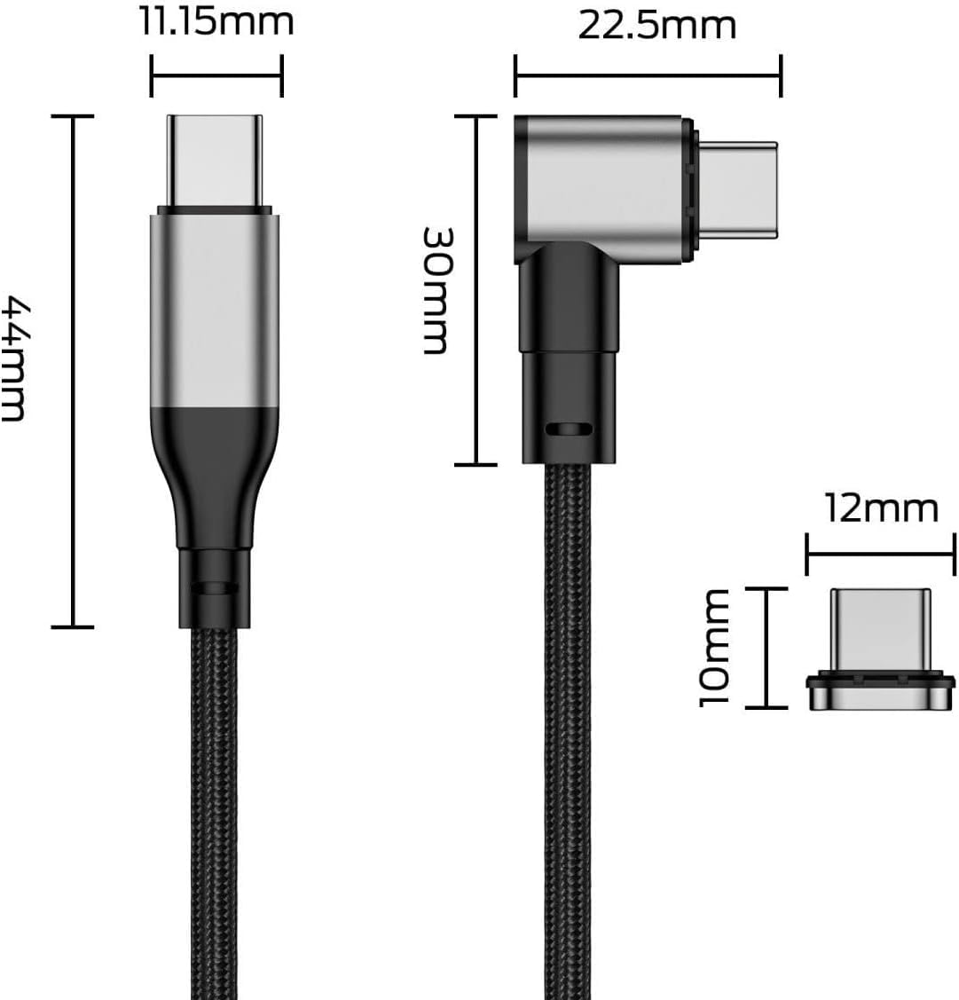Amazon.co.jp: マグネット 2M充電ケーブルType-C TO Type-C L字型【PD