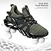 Men's Fashion Sneakers Breathable Mesh Running Shoes Blade Non Slip Casual Athletic Walking Shoes Army Green 13