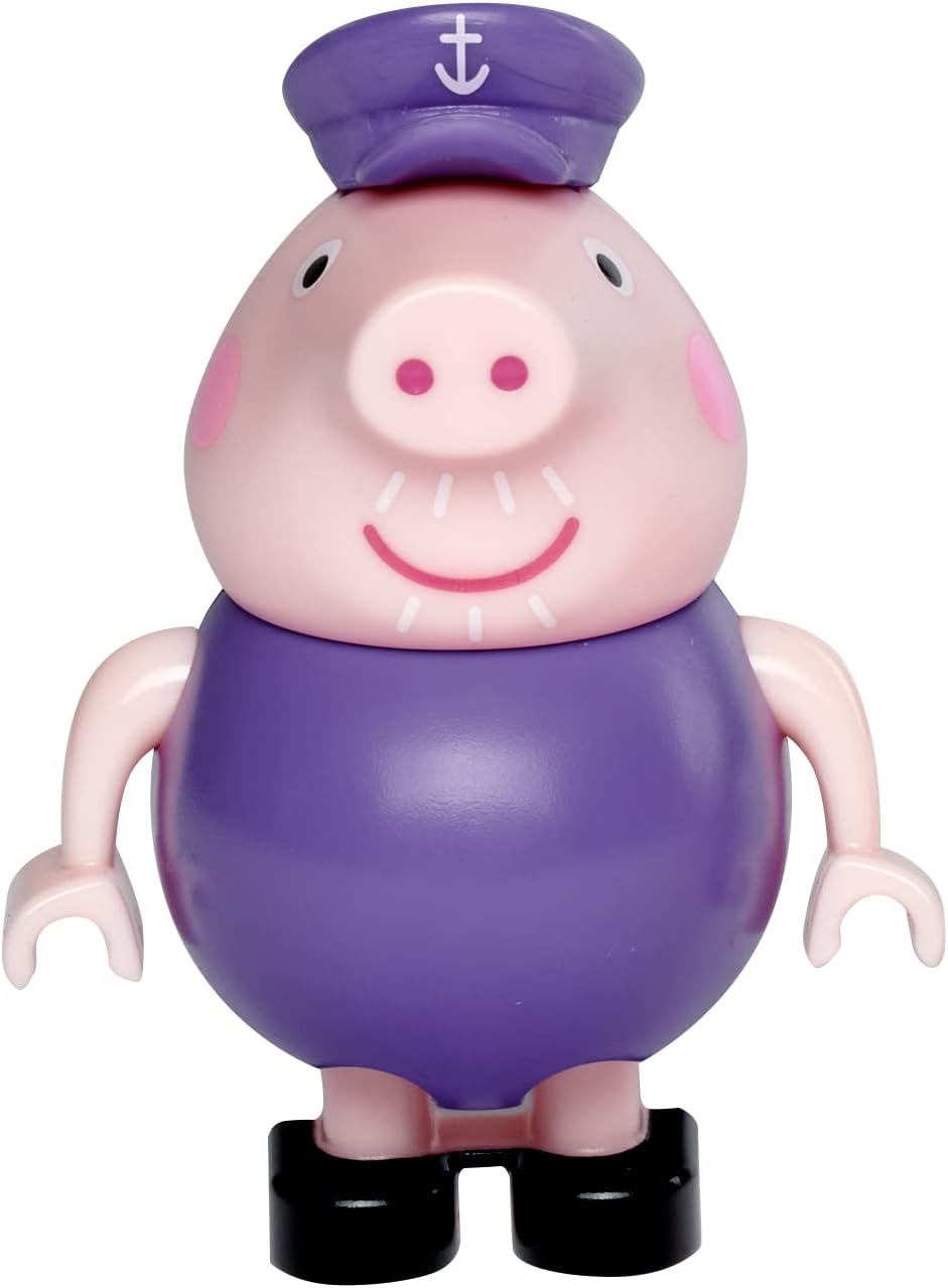 Big-Waterplay Peppa Pig Holiday Outdoor Water Toy with Large Waterway, Big Bloxx Building Blocks, Hand Crank & Peppa Pig Figures, for Children from 3-7 Years