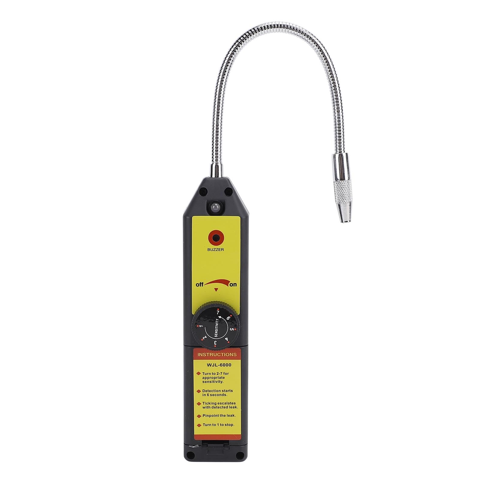 HVAC Refrigerante Detector per Le Perdite 7 Livelli di sensibilità Tester per Dispersione del Gas per Aria R22 R410A R134A R1234YF (Senza Luce a LED)