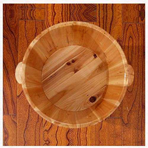 Tina de madera para pies, spa y masaje natural miniatura 3