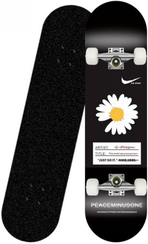 Skateboards Complete Durable Shock Absorbing Maple Wood Deck for Beginners, Teens and Kids Practice