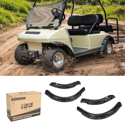 10L0L Club Car DS Fender Flares - Golf Cart Fender Flare for Club Car DS 1992-up (set of 4) Only Fits Original Body, NOT for Modified Cart