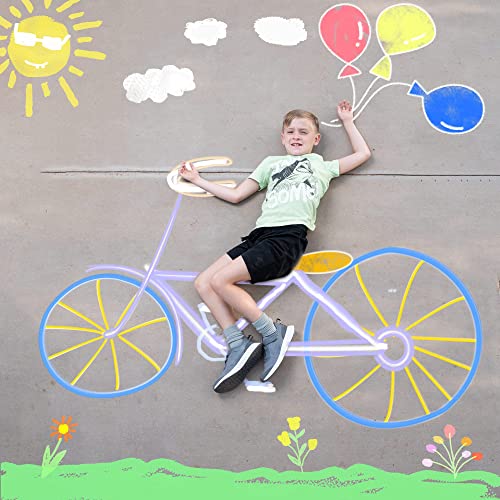 Joyin 120 Pack Washable Sidewalk Chalk Set In 10 Colors For Kids, Giant Bopavement Chalk For Indoor Outdoor Blackboard Garden Art Drawing Painting - 7