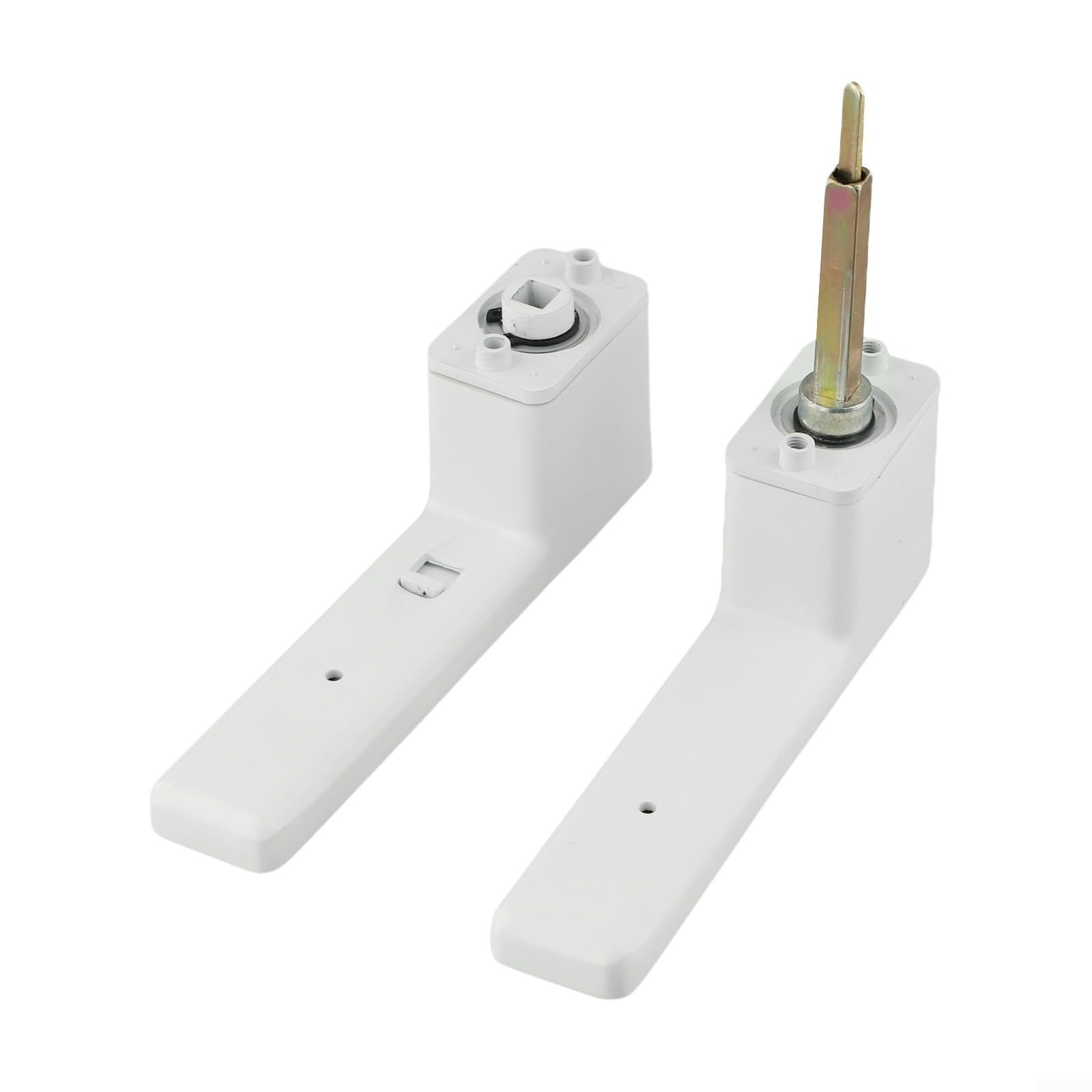 Leises Zimmertür Schloss Mit Integriertem Schlüssel(White)