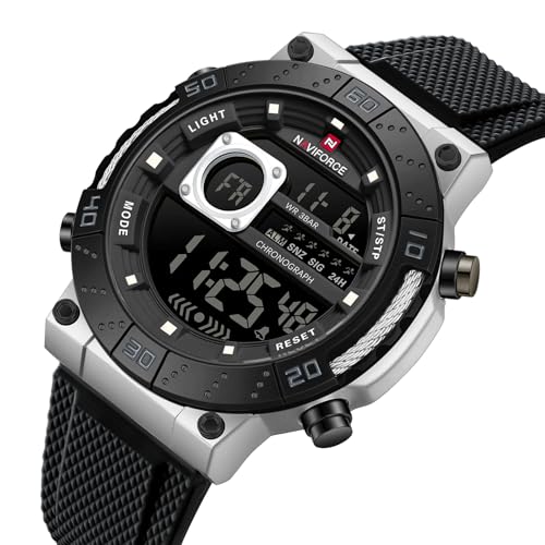 Image of NAVIFORCE NF9241T Dominant Multifunctional Silicone Strap Sport Digital Watch