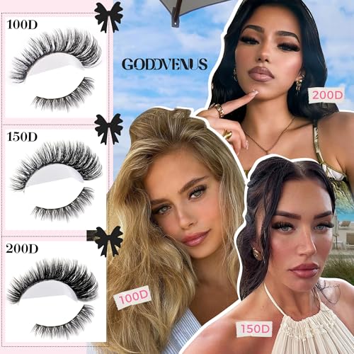 Image of Fluffy Lash Clusters Kit Volume Cluster Eyelash Extensions Kit D Curl Waterproof Eyelash Clusters 240pcs Individual Lashes Full Faux Mink Cluster Lashes and 60pcs Bottom Lashes for DIY Lash Extension
