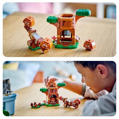 Super Mario Parco Giochi dei Goomba, Set Nintendo da Collezione per Bambini, Bambine e Fan da 7 Anni in su con 3 Personaggi, Albero e Altalena Giocattolo da Costruire, Idea Regalo 71433 - Lego - Immagine 9