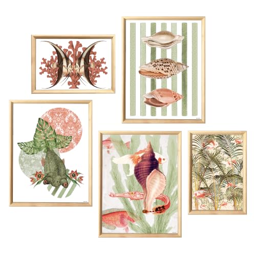 Láminas marinas vintage para cuadros decorativos océano y decoración de salón sin marco