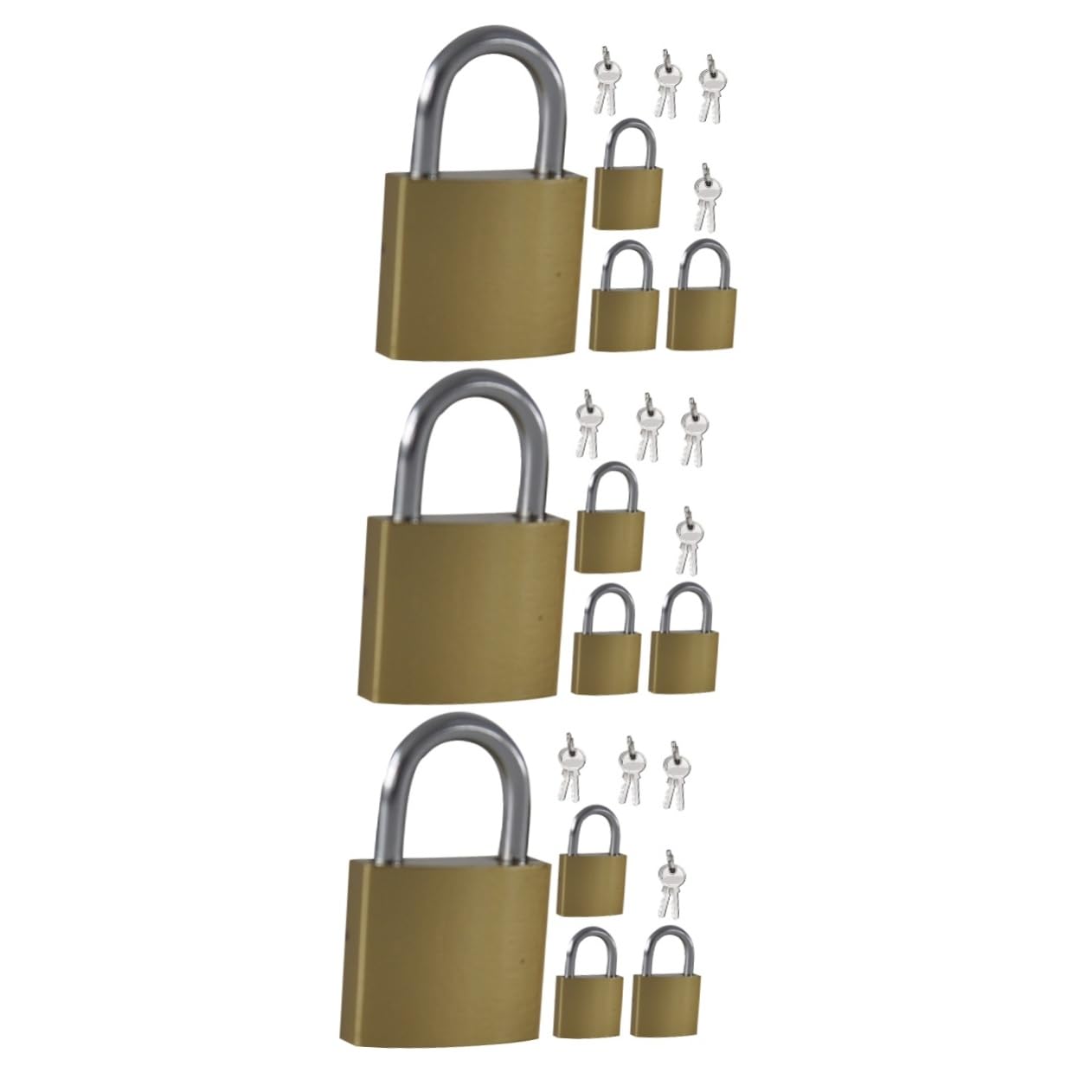 Housoutil 3 Juegos De Mini Candados Con Llave Para Cajón Armario Cerradura De Seguridad De Metal Para Armario Maleta Diario Libro Mochila Joyero 4 Unidades X 3