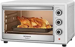 MONDIAL Forno Elétrico 42L Family II, Branco/Inox, 1600W, 220V - FRN-42-W