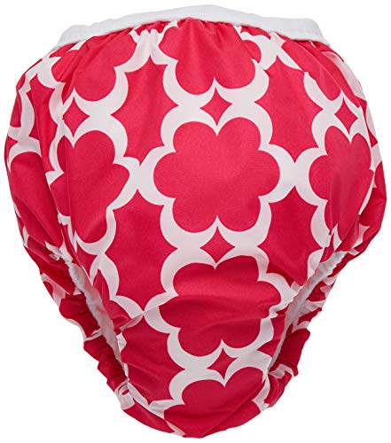 Kushies Baby Waterproof Training Pant (33-38 Pounds), Fuchsia Modern Flowers, X-Large