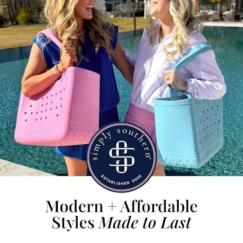Image of Simply Southern Large Simply Tote Bag - All Waterproof Sandproof Beach Utility - Everyday Tote (Sky)