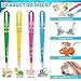 8 Set PVC Hall Pass Lanyards Marine Animals Unbreakable Hall School Passes Teacher Supplies for Classroom Elementary Middle School Bathroom Library Office Nurse