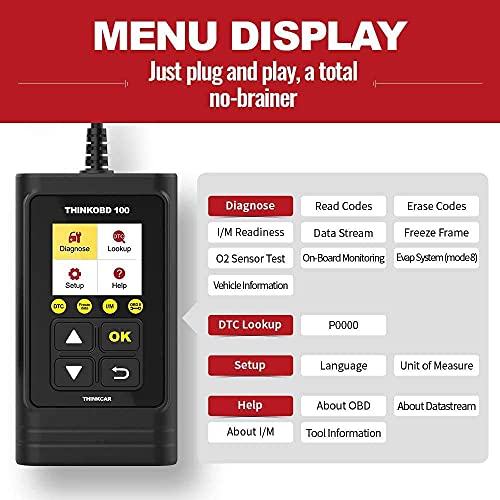Image of THINKCAR OBD2 Scanner Diagnostic Tool, Scanner for Car with All System and 28+ Maintenance Services, Thinktool Mini Support Bidirectional Control and ECU Coding, Auto VIN and Update Free Lifetime