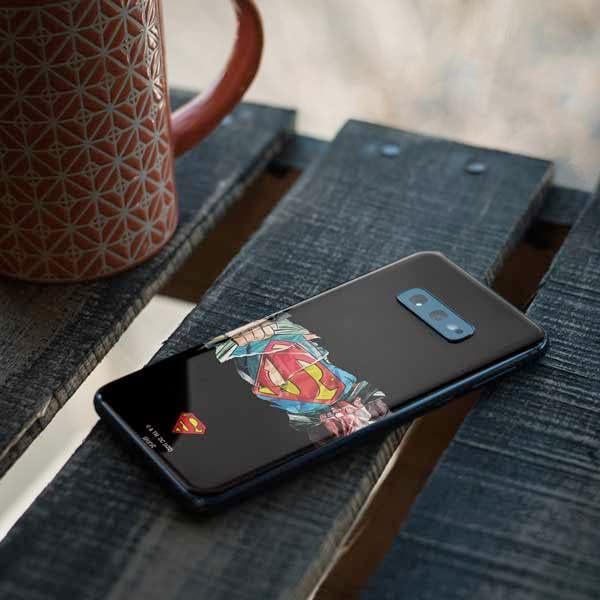Skinit Decal Phone Skin Compatible with Samsung Galaxy S10e - Officially Licensed Warner Bros Superman S Shield Design
