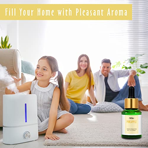 Image of Pineapple Fragrance Oil, MitFlor Single Scented Oil, Large Size Premium Grade Fragrance Oil for Soap & Candle Making, Aromatherapy Oil, Sweet & Fruity Scent for Home Fragrance, 30ml
