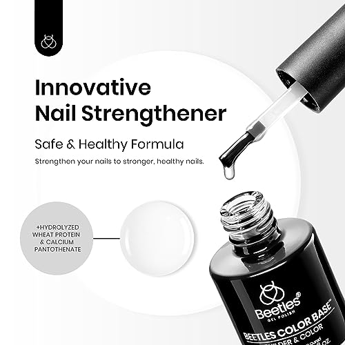 Image of Beetles Gel Top Coat & Clear Rubber Base Gel Polish Set, 2Pcs 15ml Top Coat Nail Polish and Clear Nail Polish Soak Off UV LED for Nail Art Long Lasting DIY Manicure Use Gifts for Women
