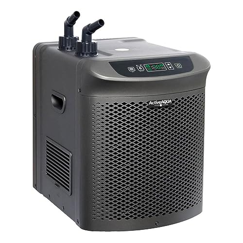 Image of Active Aqua Hydroponic Water Chiller for Aquaponics, Plunge Baths and Aquariums, 0.25 HP - Portable Cooling System with Boost Function for 40-92 Gallon Reservoirs, Pure Titanium Evaporator Cooler