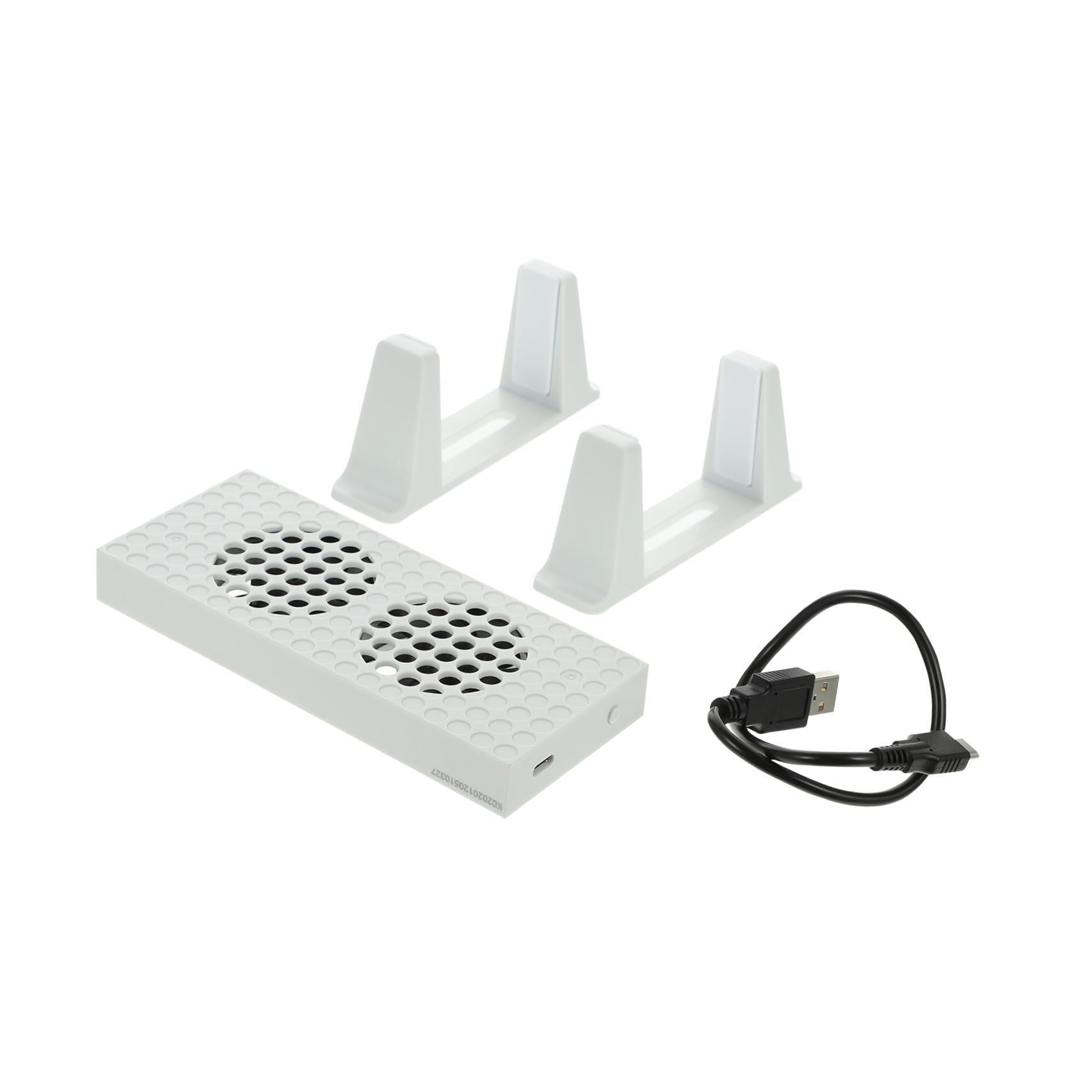 Holibanna Soporte Vertical Material Abs para Ventilador de Enfriamiento con 3 Velocidades Ajustables y Función de Retención Inteligente para Refrigeración en Computadora